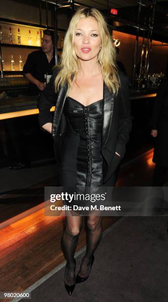 Kate Moss attends the Mummy Rocks party in aid of the Great Ormond Street Hospital Children's Charity, at the Bloomsbury Ballroom on March 24, 2010...