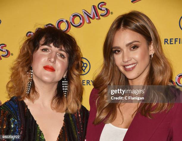 Piera Gelardi and Jessica Alba attend Refinery29's 29Rooms San Francisco Turn It Into Art Opening Party at the Palace of Fine Arts on June 20, 2018...