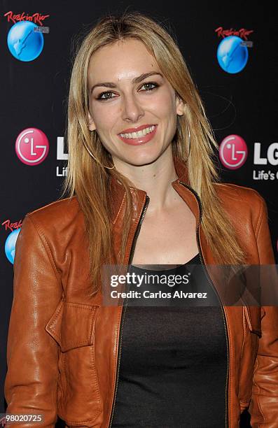 Spanish actress Kira Miro attends "Rock in Rio" presentation at the Puerta de America Hotel on March 24, 2010 in Madrid, Spain.