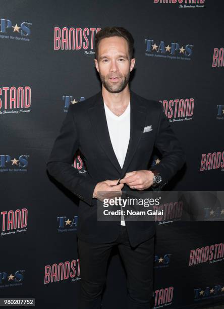 Chris Diamantopoulos attends the "Bandstand: The Broadway Musical On Screen" New York premiere at SVA Theater on June 20, 2018 in New York City.
