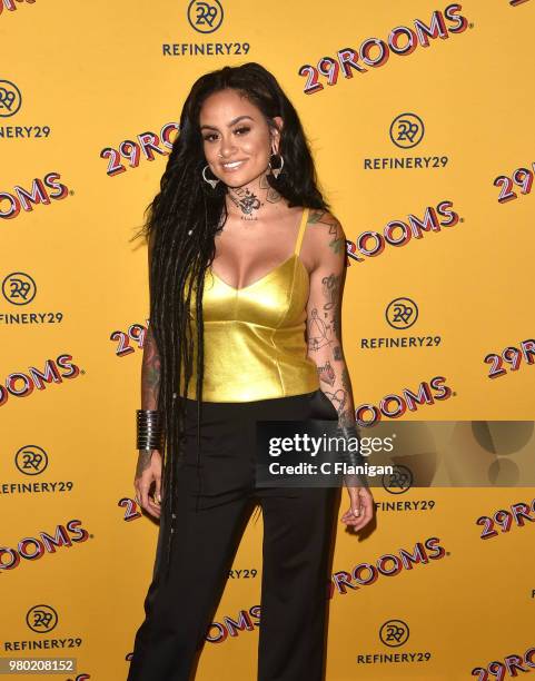 Kehlani attends Refinery29's 29Rooms San Francisco Turn It Into Art Opening Party at the Palace of Fine Arts on June 20, 2018 in San Francisco,...