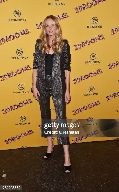 Anne Vyalitsyna attends Refinery29's 29Rooms San Francisco Turn It Into Art Opening Party at the Palace of Fine Arts on June 20, 2018 in San...