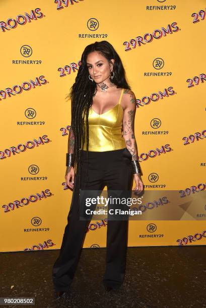 Kehlani attends Refinery29's 29Rooms San Francisco Turn It Into Art Opening Party at the Palace of Fine Arts on June 20, 2018 in San Francisco,...