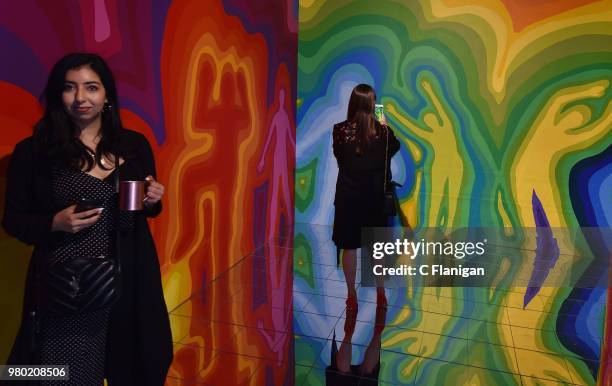 General view of the art installations atRefinery29's 29Rooms San Francisco Turn It Into Art Opening Party at the Palace of Fine Arts on June 20, 2018...