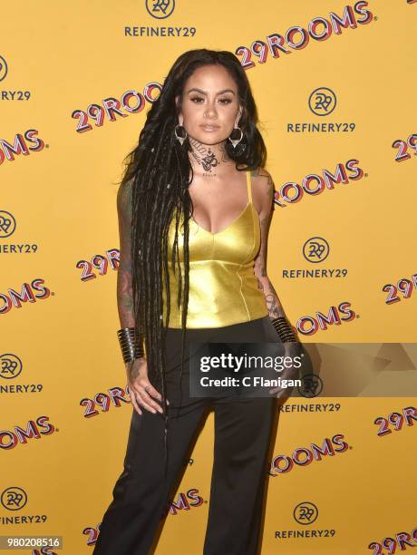 Kehlani attends Refinery29's 29Rooms San Francisco Turn It Into Art Opening Party at the Palace of Fine Arts on June 20, 2018 in San Francisco,...