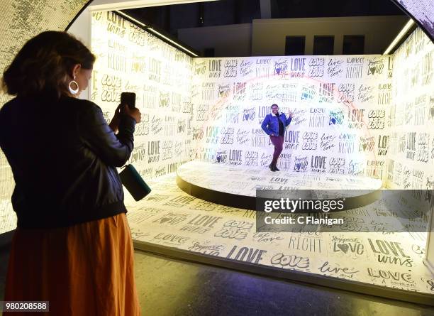 General view of the art installations atRefinery29's 29Rooms San Francisco Turn It Into Art Opening Party at the Palace of Fine Arts on June 20, 2018...