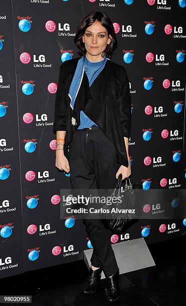 Spanish model Laura Ponte attends "Rock in Rio" presentation at the Puerta de America Hotel on March 24, 2010 in Madrid, Spain.