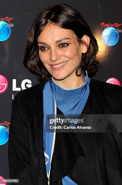 Spanish model Laura Ponte attends "Rock in Rio" presentation at the Puerta de America Hotel on March 24, 2010 in Madrid, Spain.