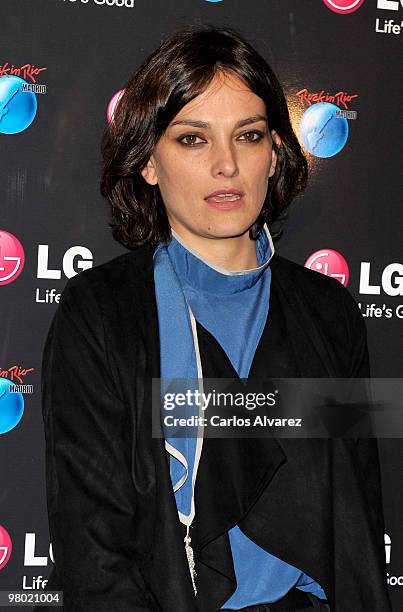 Spanish model Laura Ponte attends "Rock in Rio" presentation at the Puerta de America Hotel on March 24, 2010 in Madrid, Spain.