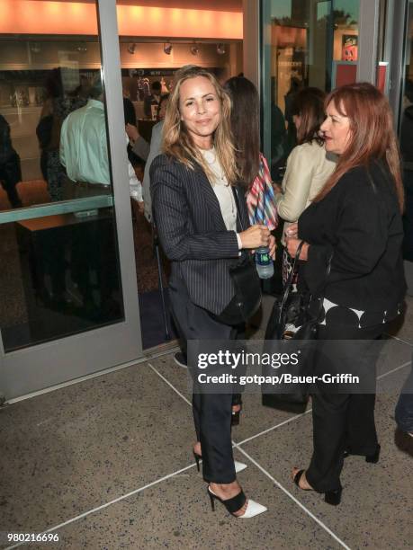 Maria Bello is seen on June 20, 2018 in Los Angeles, California.