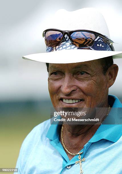 Chi Chi Rodriguez competes in the first round of the Liberty Mutual Legends of Golf tournament, Friday, April 23, 2004 in Savannah, Georgia.