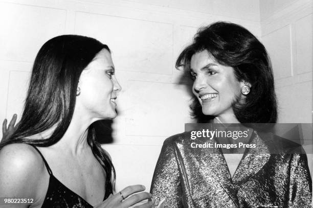 Jackie Onassis and Ann Reinking circa 1979 in New York.