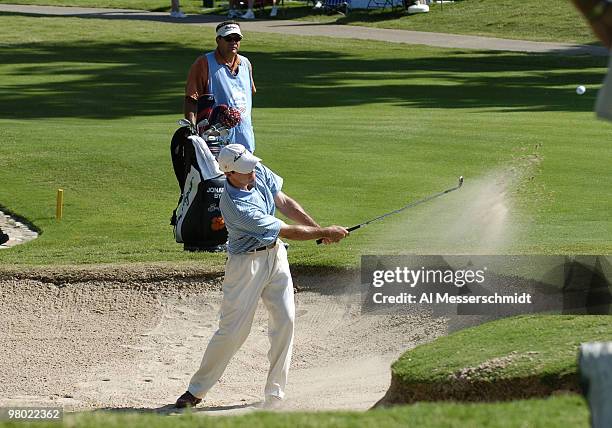 Jonathan Byrd competes in the second round of the PGA Tour Bank of American Colonial in Ft. Worth, Texas, May 21, 2004.