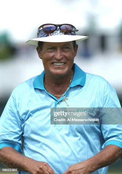 Chi Chi Rodriguez competes in the first round of the Liberty Mutual Legends of Golf tournament, Friday, April 23, 2004 in Savannah, Georgia.