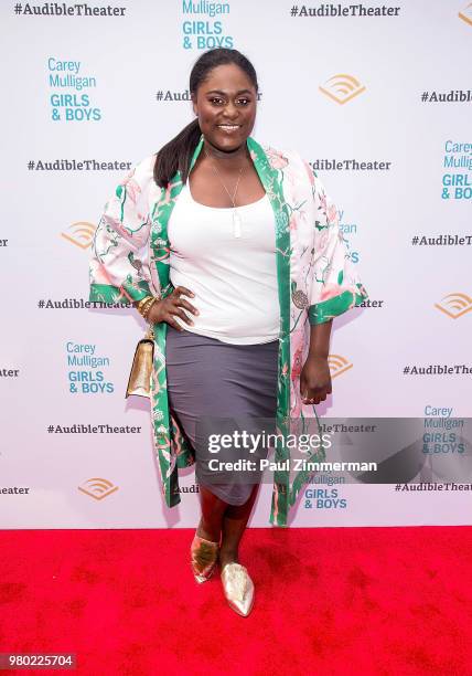 Actress Danielle Brooks atends "Girls & Boys" Opening Night at the Minetta Lane Theatre on June 20, 2018 in New York City.