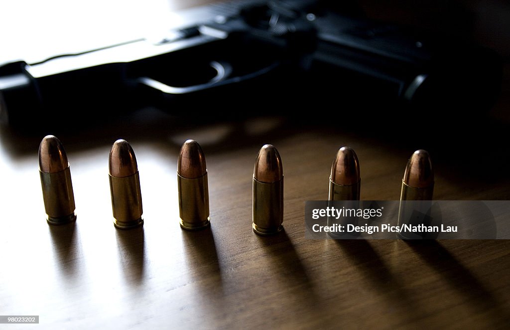 Handgun and bullets