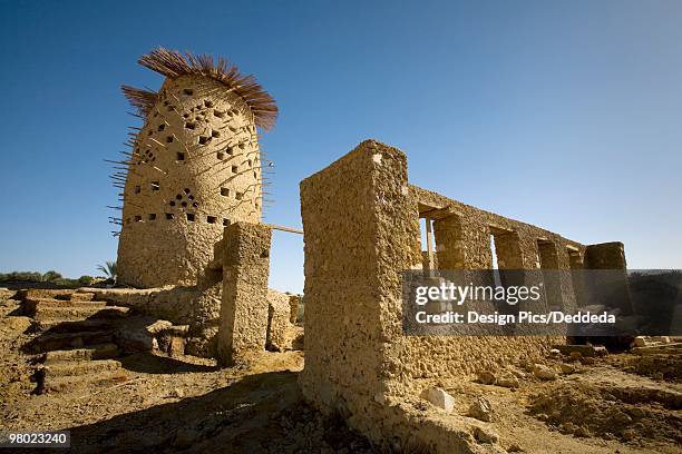 a mud brick pigeon house, siwa oasis, egypt - mud brick house stock pictures, royalty-free photos & images