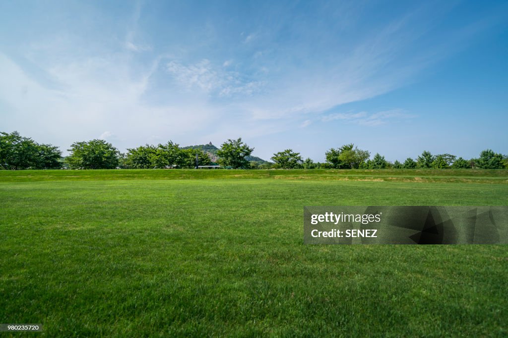 Scenic View Of Field Against Cloudy Sky