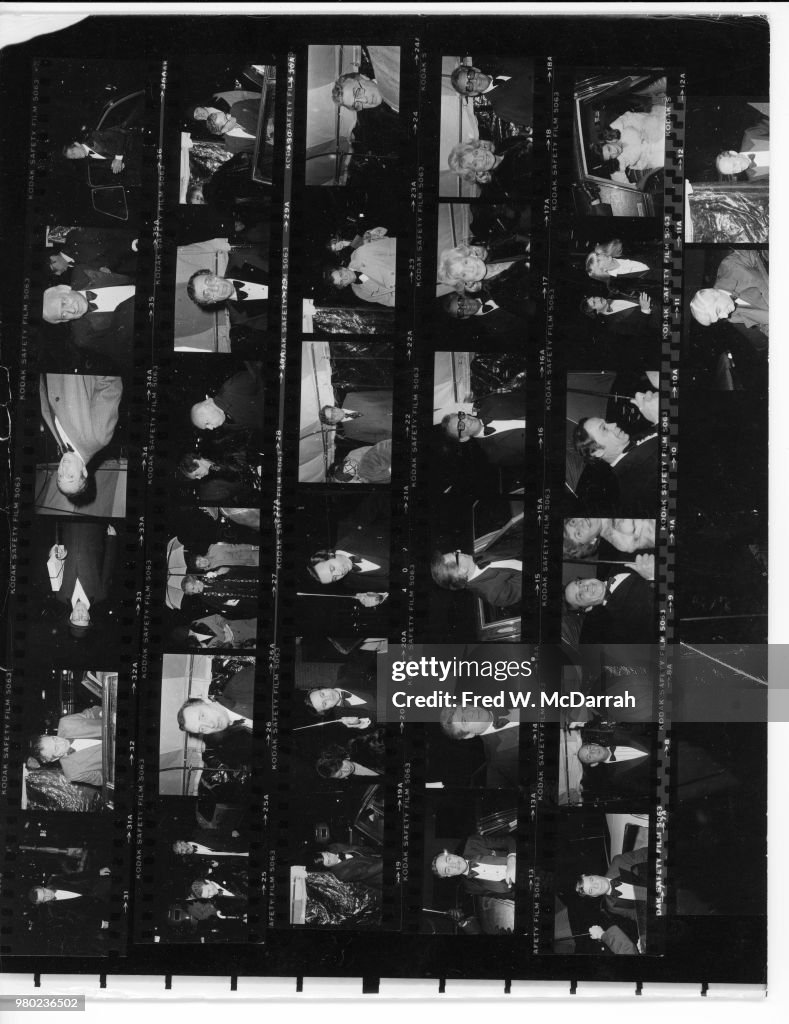 Contact Sheet of Roy Cohn's Birthday Party Guests