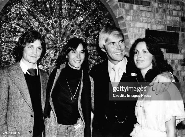 Andrew Stevens, Kate Jackson, Dennis Cole and Jaclyn Smith circa 1978 in New York City.