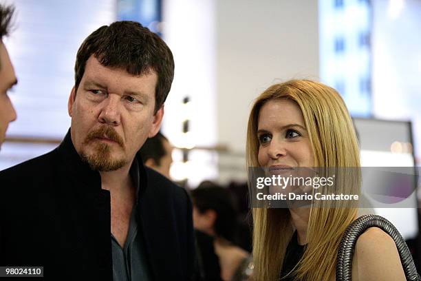 Simon van Kempen and Alex McCord attend the Blanc de Chine Fall/Winter 2010 Fashion Show at Blanc de Chine Boutique on March 24, 2010 in New York...