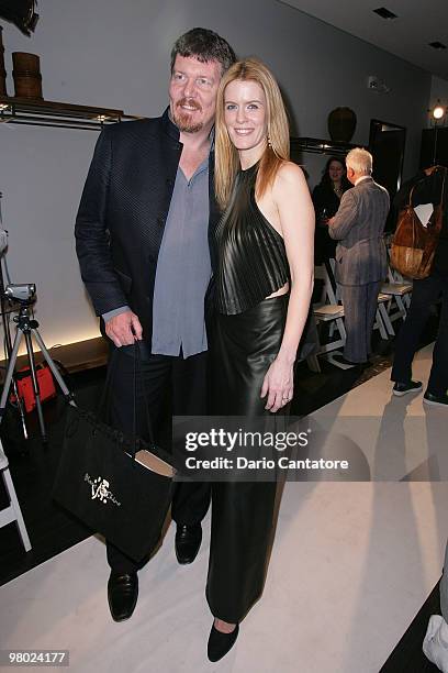 Simon van Kempen and Alex McCord attend the Blanc de Chine Fall/Winter 2010 Fashion Show at Blanc de Chine Boutique on March 24, 2010 in New York...