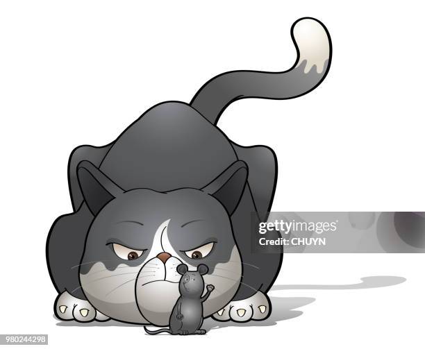 wrong place - to play cat and mouse stock illustrations