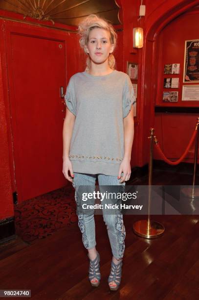 Ellie Goulding attends The ICA Fundraising Gala at KOKO on March 24, 2010 in London, England.