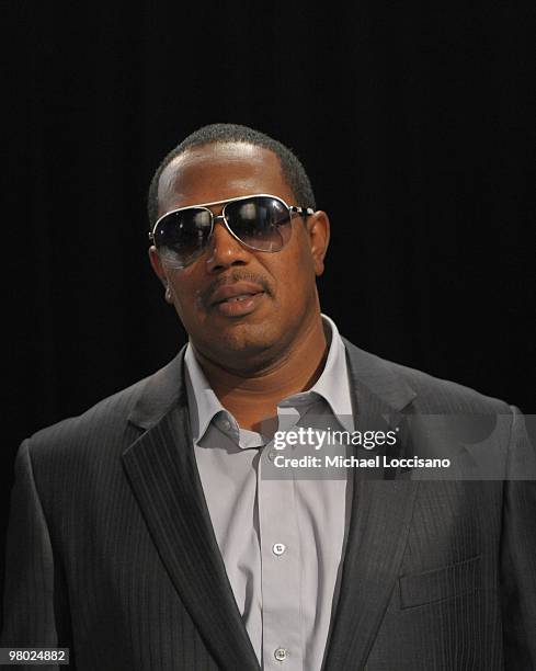 Rapper Master P visits BET's "106 & Park" at BET Studios on March 24, 2010 in New York City.