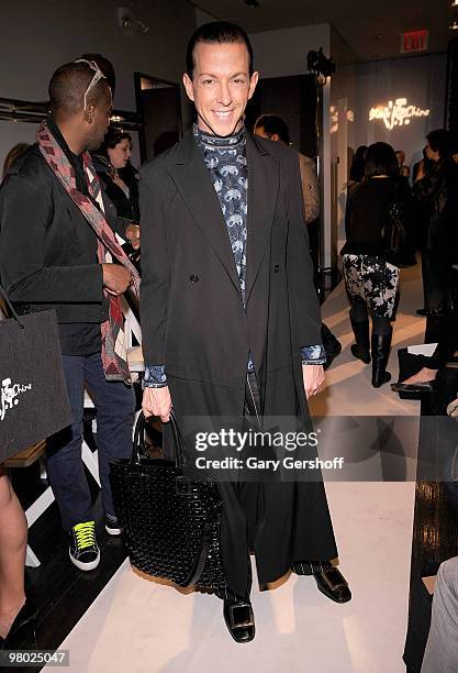 Style expert Derek Warburton attends the Blanc de Chine Fall/Winter 2010 fashion show at the Blanc de Chine Boutique on March 24, 2010 in New York...