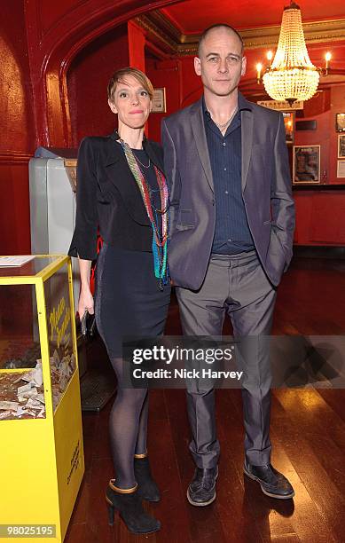 Tiphaine de Lussy and Dinos Chapman attend The ICA Fundraising Gala at KOKO on March 24, 2010 in London, England.