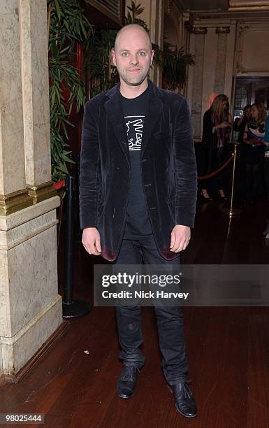 Gavin Turk attends The ICA Fundraising Gala at KOKO on March 24, 2010 in London, England.