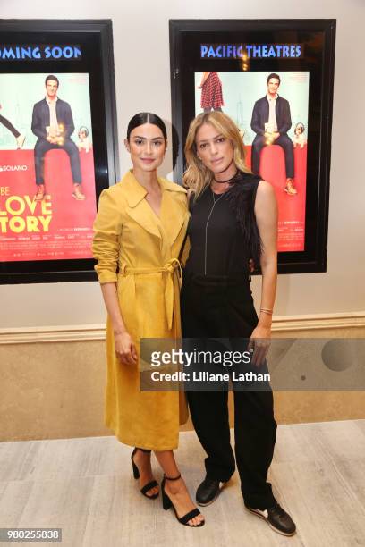 Actress Thaila Ayala and guest attend the Chocolatefilmes' Premiere Of "Maybe A Story Of Love" at Pacific Theatres at The Grove on May 30, 2018 in...