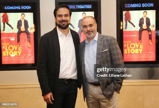 Executive Producer Thiago Andrade and guest attend the Chocolatefilmes' Premiere Of "Maybe A Story Of Love" at Pacific Theatres at The Grove on May...