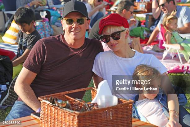 Actor Donovan Leitch and his family attend the Street Food Cinema Presents 65th Anniversary Screening Of Disney's "Peter Pan" at Griffith Park on...