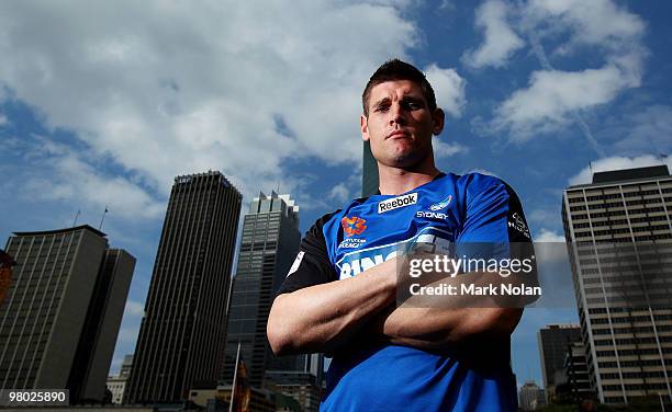 Liam Reddy poses for a photo at a Sydney FC A-League press conference announcing his signing with Sydney FC at Circular Quay West on March 25, 2010...