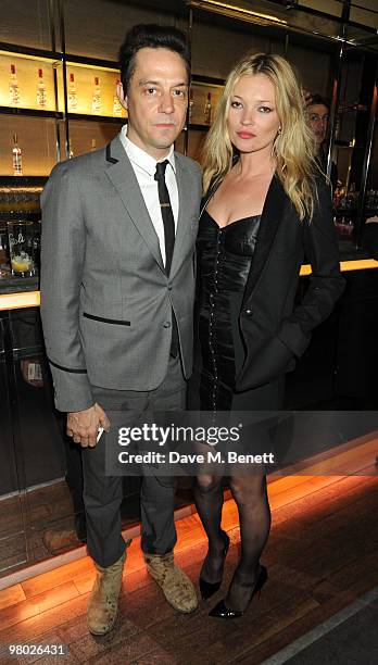 Jamie Hince and Kate Moss attend the Mummy Rocks party in aid of the Great Ormond Street Hospital Children's Charity, at the Bloomsbury Ballroom on...