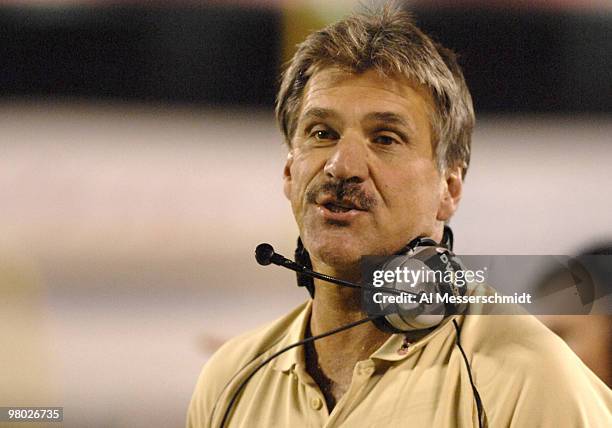 Pitt coach Dave Wannstedt watches play during a game between Pittsburgh and Central Florida at the Citrus Bowl in Orlando, Florida on October 13,...