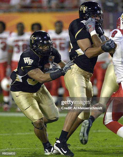 Wake Forest fullback Rich Belton rushes upfield against Louisville on January 2, 2007 at the 73rd annual FedEx Orange Bowl in Miami, Florida.