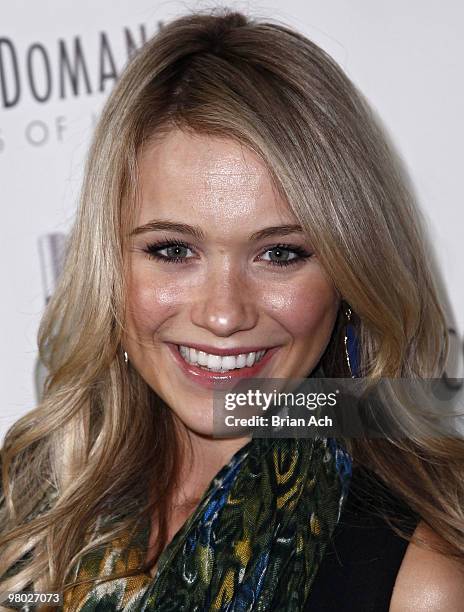 Actress Katrina Bowden attends the Ecco Domani Fashion Foundation's Wine to Dine party at The Ainsworth on March 24, 2010 in New York City.