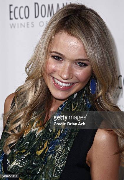 Actress Katrina Bowden attends the Ecco Domani Fashion Foundation's Wine to Dine party at The Ainsworth on March 24, 2010 in New York City.