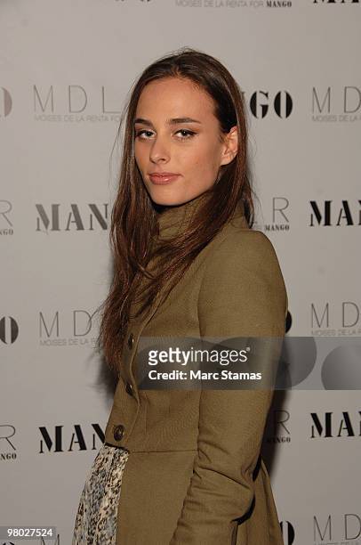 Sophie Auster attends the MOISES DE LA RENTA for MANGO Collection launch event at the Crosby Street Hotel on March 24, 2010 in New York City.