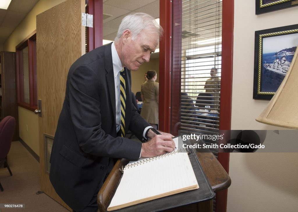 Navy Secretary Signing Book