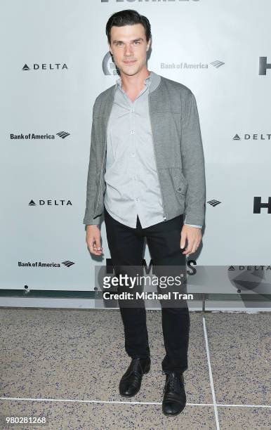 Finn Wittrock attends the opening night of "The Humans" held at Ahmanson Theatre on June 20, 2018 in Los Angeles, California.