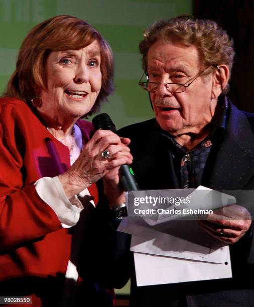 Actor/comedians Anne Meara and Jerry Stiller attend the George Carlin tribute at The New York Public Library on March 24, 2010 in New York, New York.