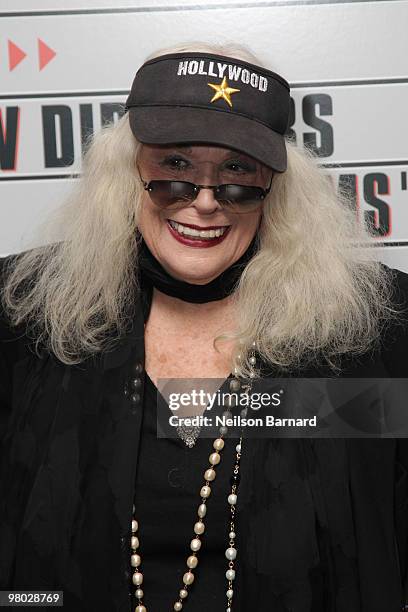Actress Sylvia Miles attends the premiere of "Bill Cunningham New York" at The Museum of Modern Art on March 24, 2010 in New York City.