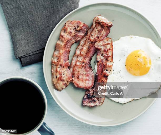 breakfast - bacon stock pictures, royalty-free photos & images