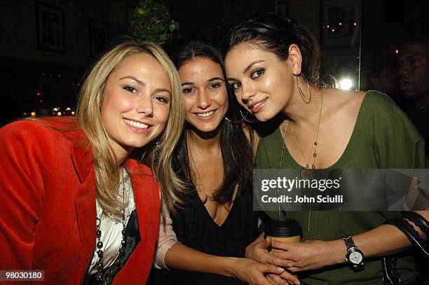 Stacy Keibler, Emmanuelle Chriqui and Mila Kunis