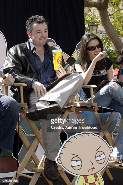Seth MacFarlane, creator "Family Guy" and Mila Kunis