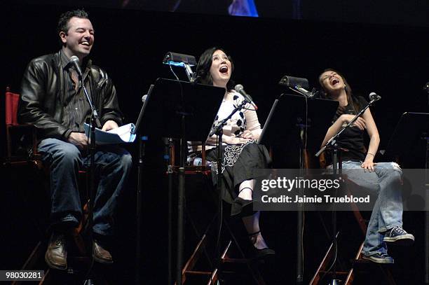 Seth MacFarlane, creator, Alex Borstein and Mila Kunis